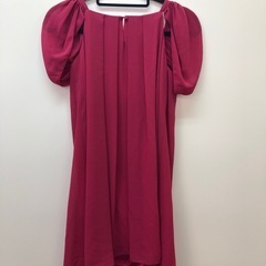 【※大幅値下げ※】キャミソール　半袖　2WAYワンピース　バーガンディー【Apuweiser Luxe】の画像