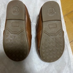 キッズ フォーマルスーツセット 90cm ブラウン 靴セットの画像