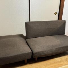 リクライニングソファー+オットマンの画像