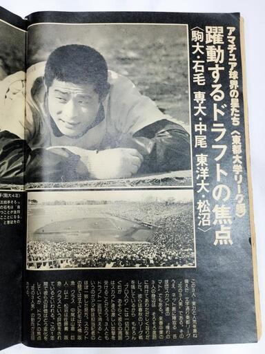 昭和42年 上毛新聞・プロ野球選手一覧　新聞紙二面　【昭和ノスタルジー　美品】。 昭和42年 上毛新聞・プロ野球選手一覧 新聞紙二面 【昭和