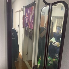 三面鏡 ドレッサー レトロ 嫁入り道具の画像