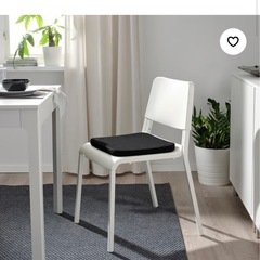 IKEA イケア　STAGGSTARR スタッグスタッル チェアパッド　黒の画像