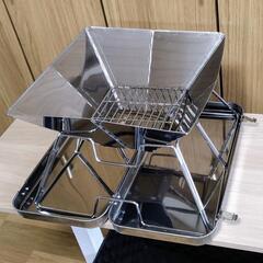 【未使用品】コンパクトファイアグリル（焚き火台・ＢＢＱグリル）の画像