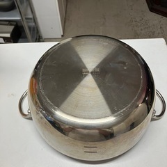 ☆値下げ☆2506-159 ユミック カラッと揚がるステンレス揚げ鍋 24cm 満水容量3.4L ガス・IH対応 日本製 中古の画像