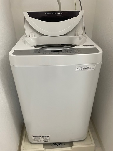 美品・動作◎価格相談可】SHARP 全自動洗濯機 ES-GE5B-T（5.5kg