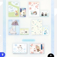 夏目友人帳　にゃんこ先生　ポストカード　クリアファイル　メモ帳　...