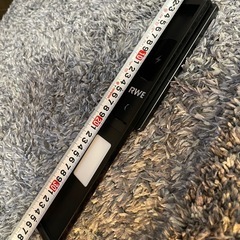 スマホ充電機能付きブラック テーブルライト 約40cmの画像