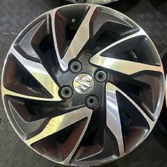 スズキ スペーシア カスタム 純正ホイール 15インチ 4本 4.5J4HPCD100+45 ハスラー ワゴンR流用 　(VHH483) の画像