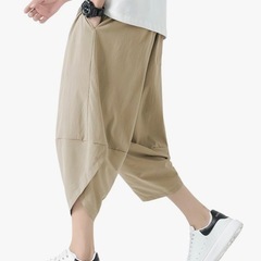 パンツ サルエルパンツ メンズ 7分丈 ズボン 夏用 涼しい ア...