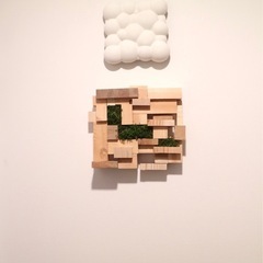 【277】テクスチャーアート　ウェルカムボード　現代アート　インテリア　カフェの画像
