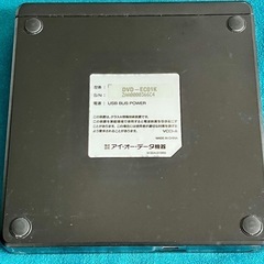 I-O DATA ポータブルDVDドライブ ブラックの画像