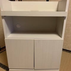 ベルメゾン、キャビネット木製白の画像