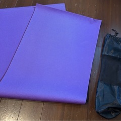 ヨガマット 紫 収納バッグ付き