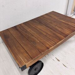  24192  トロリーテーブル　ローテーブル　レトロ　ヴィンテージ AZUMAYA   ◆大阪市内・東大阪市他 6,000円以上ご購入で無料配達いたします！◆ ※高槻・枚方方面◆西宮・尼崎方面◆生駒方面　それぞれ条件付き無料配送あり！            の画像