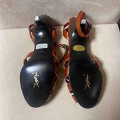 YSL レアルレザーサンダル　ハイヒールパンプス