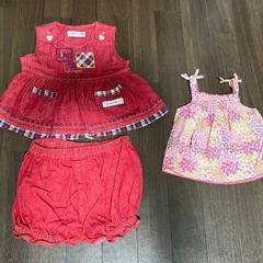 女の子の夏服80サイズセットの画像