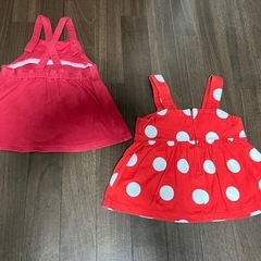 女の子の夏服80サイズセットの画像