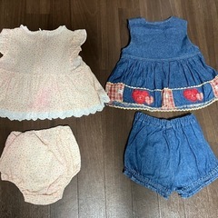 女の子の夏服80サイズセットの画像