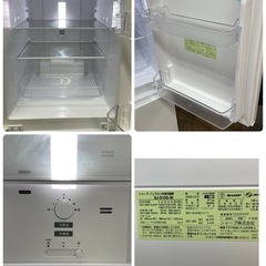 R317 ☀️ SHARP 2ドア冷蔵庫（152L / 左右付替え）21年製 SJ-D15G ⭐ 動作確認済 ⭐ クリーニング済の画像