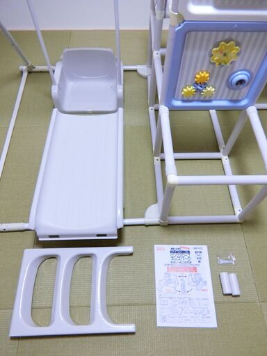 美品 ジャングルジム ブランコ すべり台 白 ホワイト ノナカワールド トイザらス マイファーストロングスロープキッズパーク