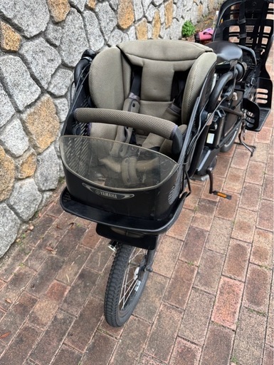 ヤマハ　パスキスミニ　子乗せ電動アシスト自転車 前後チャイルドシート付