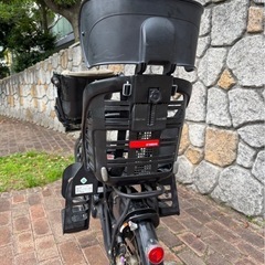 ヤマハ　パスキスミニ　子乗せ電動アシスト自転車 前後チャイルドシート付の画像