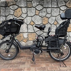 ヤマハ　パスキスミニ　子乗せ電動アシスト自転車 前後チャイルドシート付