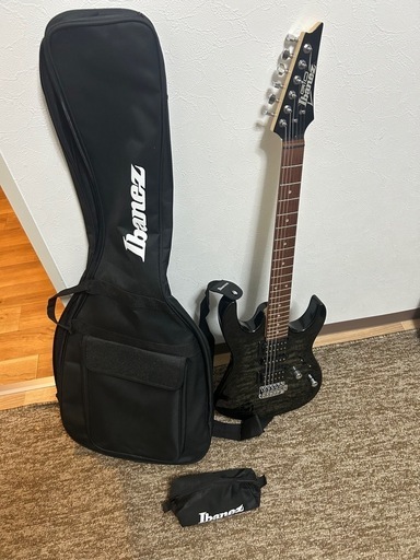 Ibanez エレキギター ブラック ギターケース付き