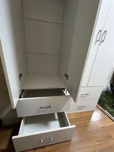 ニトリ】ワードローブ（マーレ1860／ホワイト）おしゃれで大容量