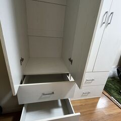 ニトリ】ワードローブ（マーレ1860／ホワイト）おしゃれで大容量