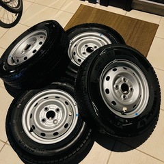 ★美品★軽バン　軽トラ　タイヤ　ホイールセット　145/80 R...