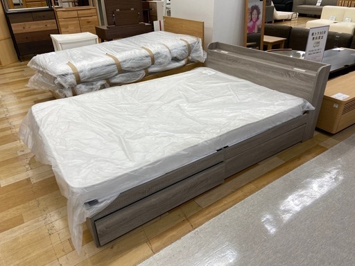 【トレファクラパーク岸和田店】ダブルベッド入荷しました！【取りに来られる方限定】