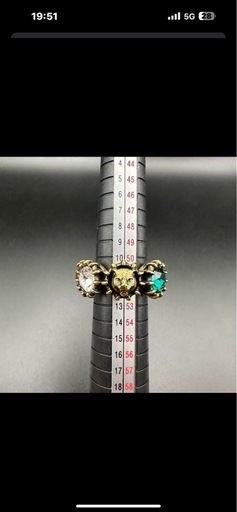 GUCCI　リング　キャットベッド　インターロッキング　