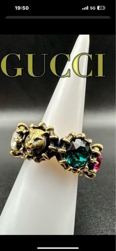 GUCCI　リング　キャットベッド　インターロッキング