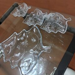 クリスマス　ガラス皿