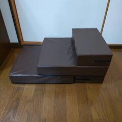 ドッグステップ ペット 階段 ステップ 犬 スロープ レザーの画像