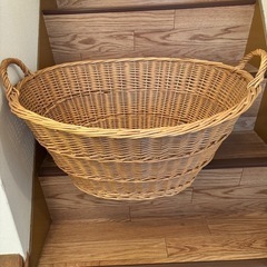 編みかご　バスケット　丸型