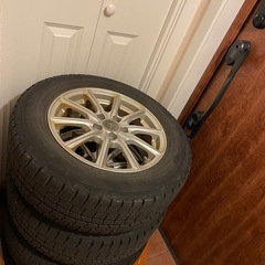 スタッドレスタイヤ　ホイール付き　4本セット　195/65R15...