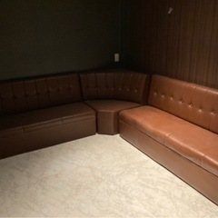 店舗用 ソファーとテーブルのセットの画像
