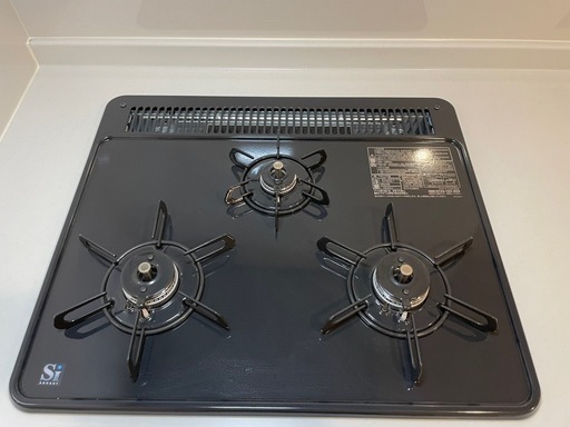 【新品未使用】パロマ ビルトインガスコンロ 3口・グリル付き（都市ガス用