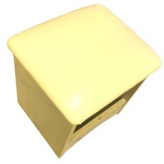 【ジ0607-08】ドレッサーいかが❓【収納付きドレッサー＆スツールセット】ミラー付き／ホワイト／コンパクト横幅：約79cm 奥行:約40cm 高さ：約70cm（鏡を閉じた状態）の画像