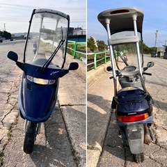 実働 すぐ乗れる!! HONDA CABINA50 キャビーナ AF33 原付 スクーター 富山 ★屋根付き ★低走行 ★現車確認可能 ★陸送手配可能 ★2ストの画像