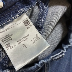 ユニクロ　デニム　スキニー　パンツ　150の画像