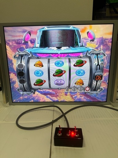 CR 遊砲RUSH 卓上改造モニター台 オートコントローラー パチンコ 実機 パチスロ 家庭用電源