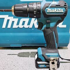 中古良品 makita マキタ 10.8V 充電式震動ドライバドリル HP332D ※バッテリ2個+充電器セットの画像