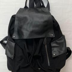 Three Four Time ラム革×ナイロンビッグリュック　...