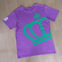 斜め王冠Ｔシャツ　紫　Ｌ　ベビードールBABYDOLLベビド