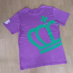斜め王冠Ｔシャツ　紫　Ｌ　ベビードールBABYDOLLベビドの画像