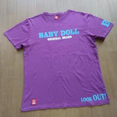 袖BDＴシャツ　紫　Ｌ　ベビードールBABYDOLLベビドの画像