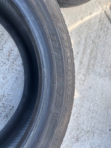 DUNLOPの165/55R15インチ夏タイヤセット2022年製